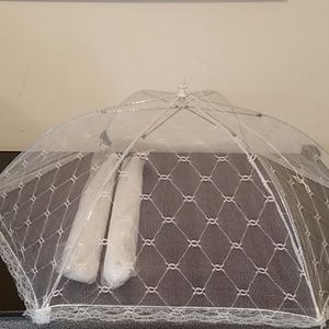 New-3 Food net covers in white lace